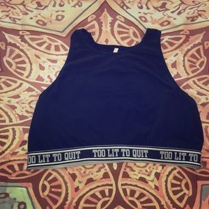 Black sports bra 2X